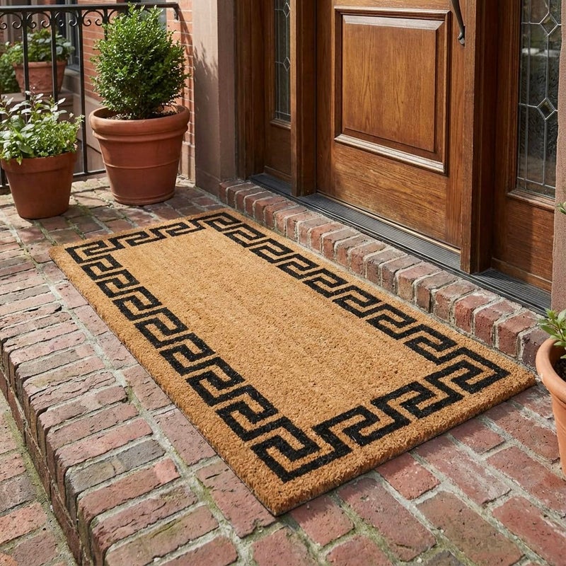 Kempf Greek Key Natural Coco Doormat, 22 by 47 by 0.5-Inch - Image 4